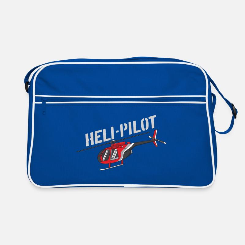 Heli Pilot | Hubschrauberpilot Retro Tasche