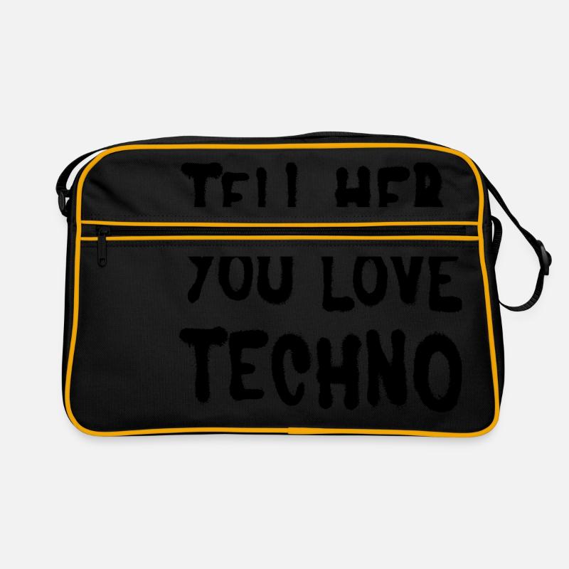 Dites-lui que vous aimez techno Sac Retro