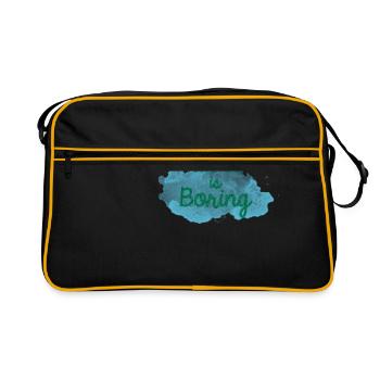Normal is Boring - Retro Bag - black/gold - Front