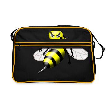 guêpe - Sac Retro - noir/or - Devant