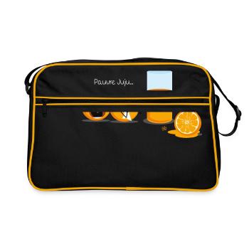 Pauvre Juju… - Sac Retro - noir/or - Devant