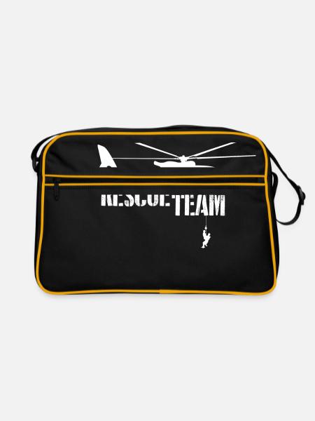 Rescue Team Rescue shirt - Sac Retro - noir/or - Devant