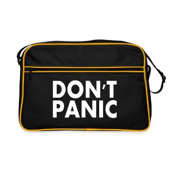 dont panic - Retro Bag - black/gold - Front