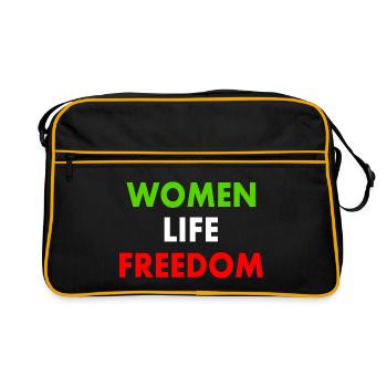 Women life freedom - Sac Retro - noir/or - Devant