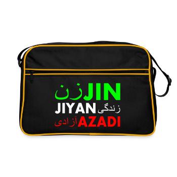 Jin jiyan azadi زن زندگی آزادی - Sac Retro - noir/or - Devant