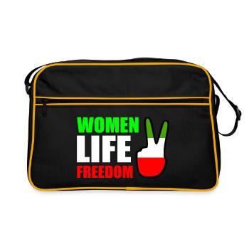 Women life freedom - Retro Bag - black/gold - Front