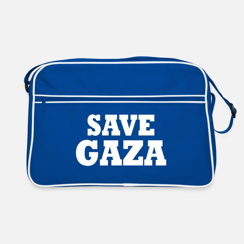 Save gaza Retro Bag