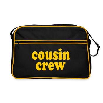 Cousin crew - Retro Bag - black/gold - Front