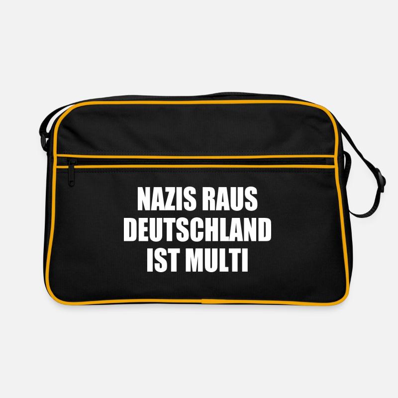 nazis raus deutschland ist multi Retro Tasche