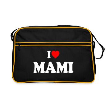 I love mami - Sac Retro - noir/or - Devant