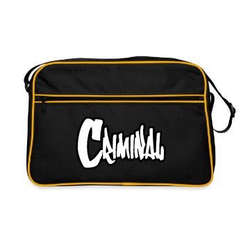 Criminal - Retro Tasche - Schwarz/Gold - Vorne