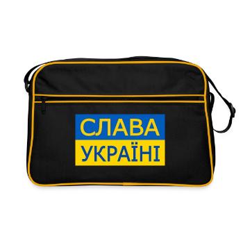 Slava ukraini - Retro Bag - black/gold - Front