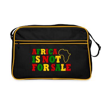 africa is not for sale - Retro Bag - black/gold - Front