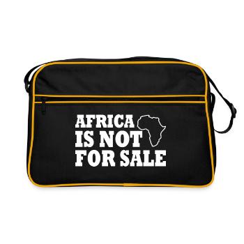 africa is not for sale - Retro Bag - black/gold - Front