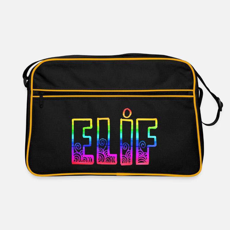 elif rs regenbogen Retro Tasche