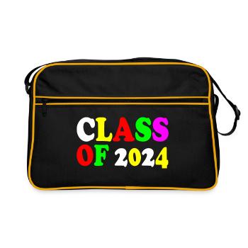 Class of 2024 - Retro Bag - black/gold - Front
