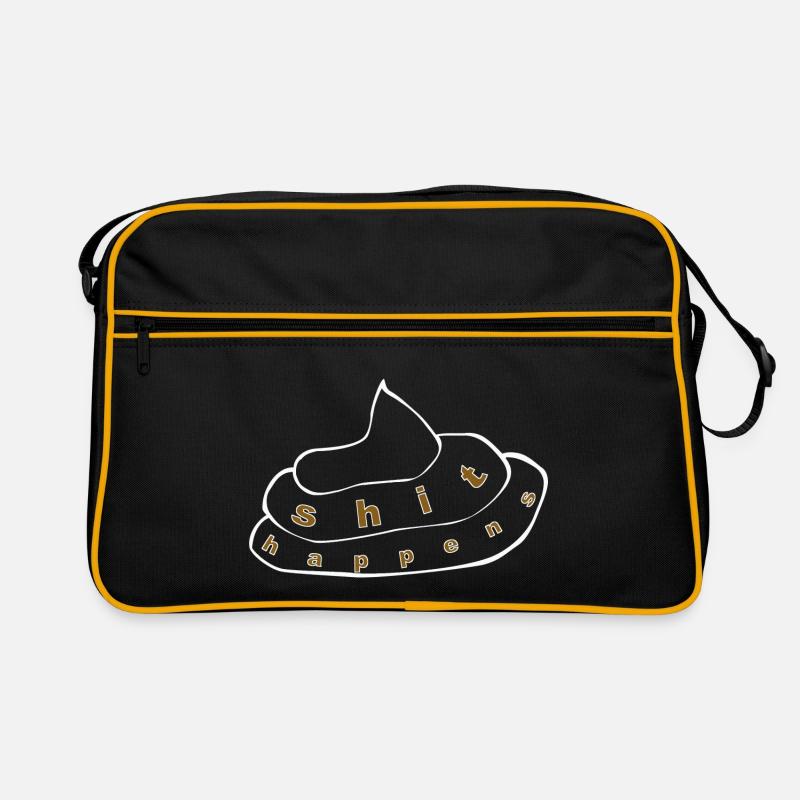 shit happens 1 Retro Tasche