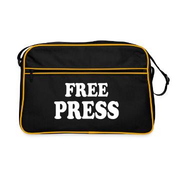 Free press - Retro Bag - black/gold - Front