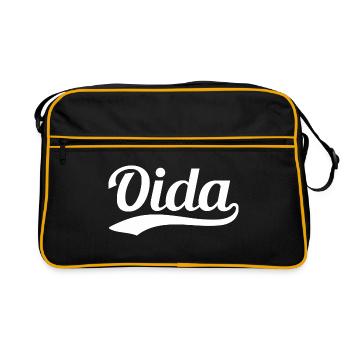 Oida Swoosh - Sac Retro - noir/or - Devant