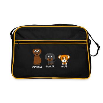 Kaffee Hunde - Sac Retro - noir/or - Devant