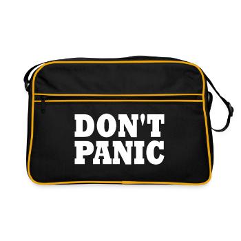 don't panic - Retro Bag - black/gold - Front