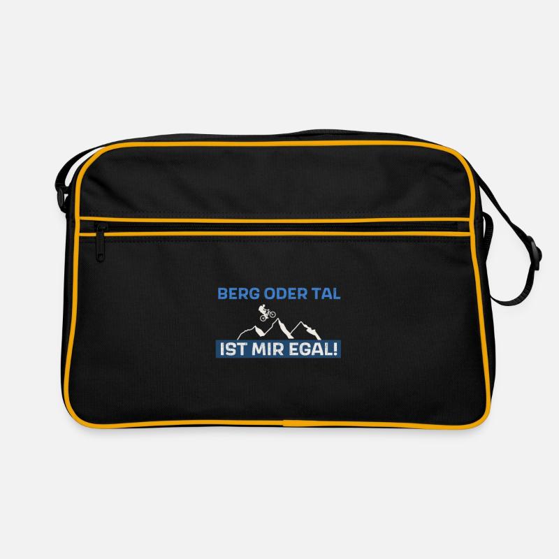 Berg oder Tal ist mir egal Retro Tasche