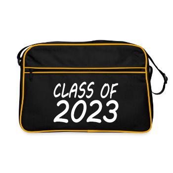 Class of 2023 - Retro Tasche - Schwarz/Gold - Vorne