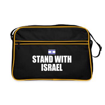 Stand with israel - Sac Retro - noir/or - Devant