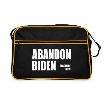 Abandon biden - Sac Retro - noir/or - Devant