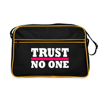 Trust no one - Sac Retro - noir/or - Devant