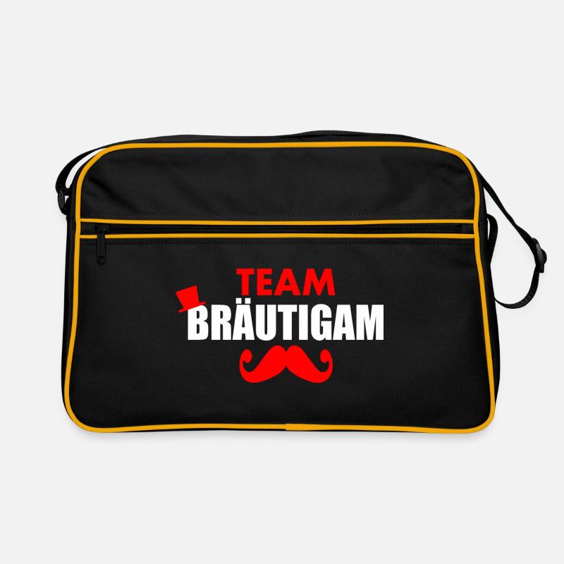 Team bräutigam - Retro Tasche - Schwarz/Gold