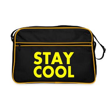 Stay cool - Retro Bag - black/gold - Front