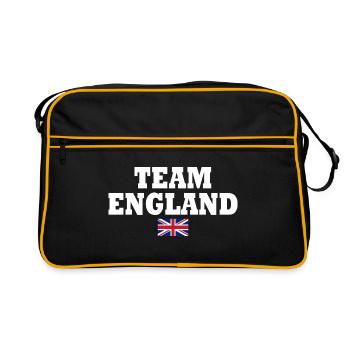Team england - Sac Retro - noir/or - Devant