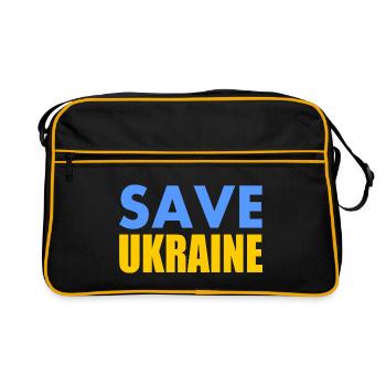 Save ukraine - Sac Retro - noir/or - Devant