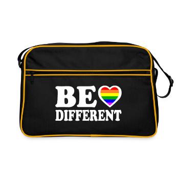 Be different - Retro Bag - black/gold - Front