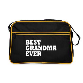Best grandma ever - Sac Retro - noir/or - Devant