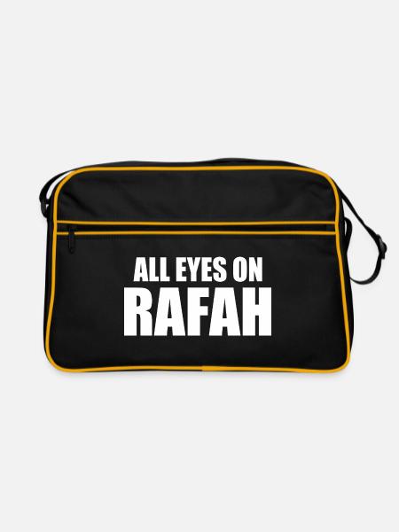 all eyes on rafah - Sac Retro - noir/or