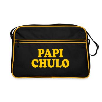 Papi chulo - Retro Tasche - Schwarz/Gold - Vorne