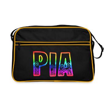 pia rs rainbow - Retro Bag - black/gold - Front
