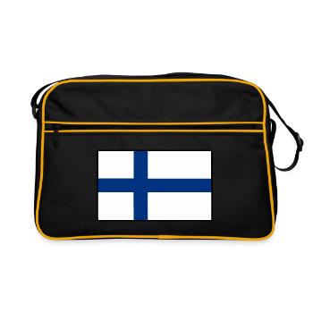 Finnish flag - Retro Bag - black/gold - Front