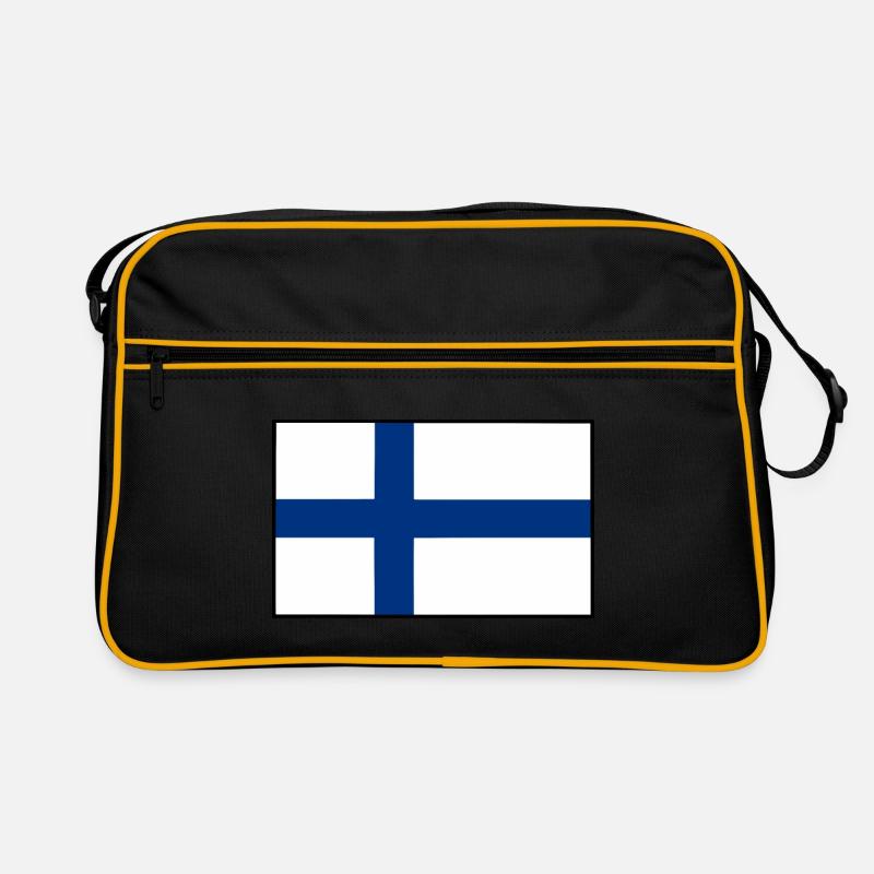 Finnish flag Retro Bag