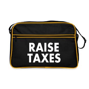 Raise taxes - Sac Retro - noir/or - Devant