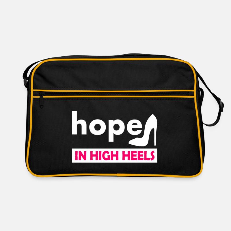 hope in high heels - Sac Retro - noir/or