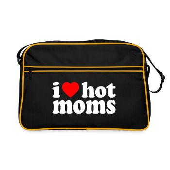 I love hot moms - Sac Retro - noir/or - Devant