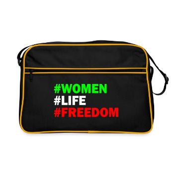 Women life freedom - Sac Retro - noir/or - Devant