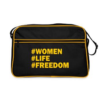 Women life freedom - Sac Retro - noir/or - Devant