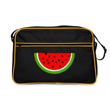 Pastèque - Sac Retro - noir/or - Devant
