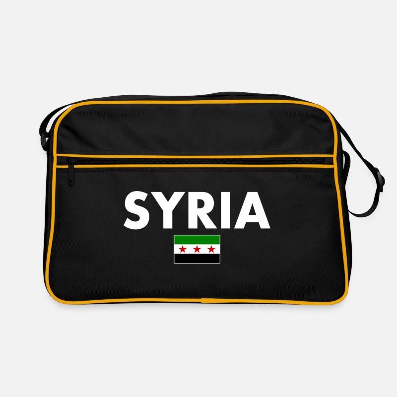 syrien - Retro Tasche - Schwarz/Gold