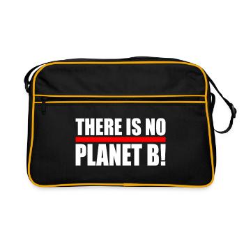 There is no planet B - Sac Retro - noir/or - Devant