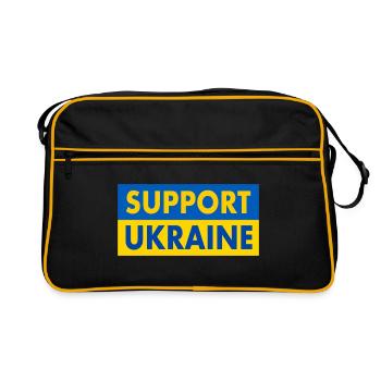 Support ukraine - Sac Retro - noir/or - Devant